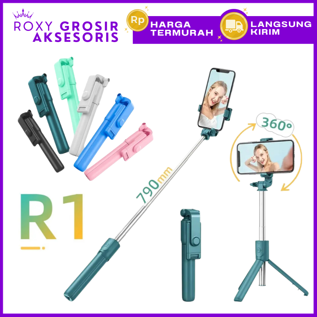 Jual Tripod Tongsis Stand Vlog Selfie Stick 3in1 With Remot Bluetooth