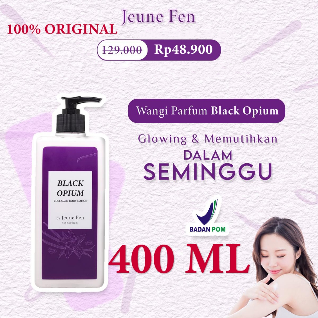 Jual BPOM JEUNE FEN Black Opium Collagen Body Lotion Brightening