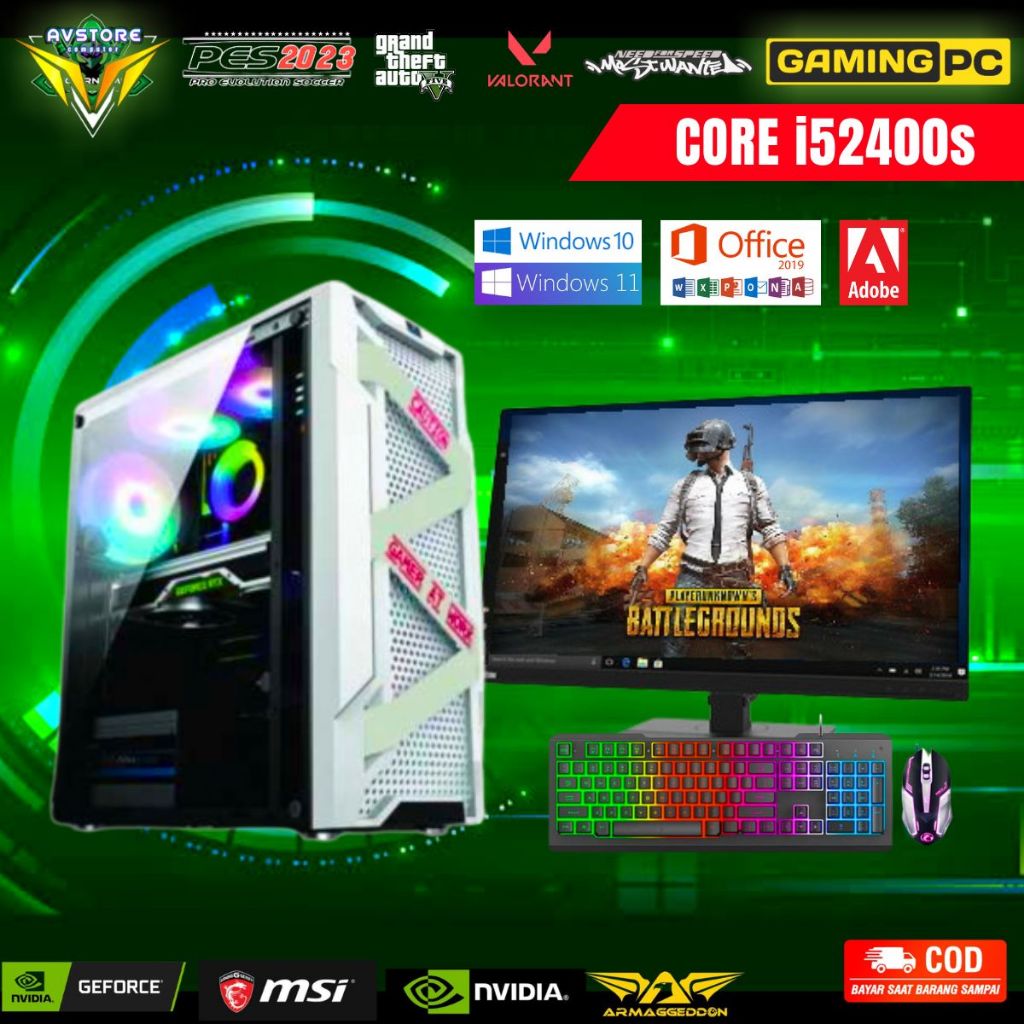 Jual Pc Gaming Editing I Fullset Monitor Inch Siap Pakai Editing Gaming Ssd Shopee