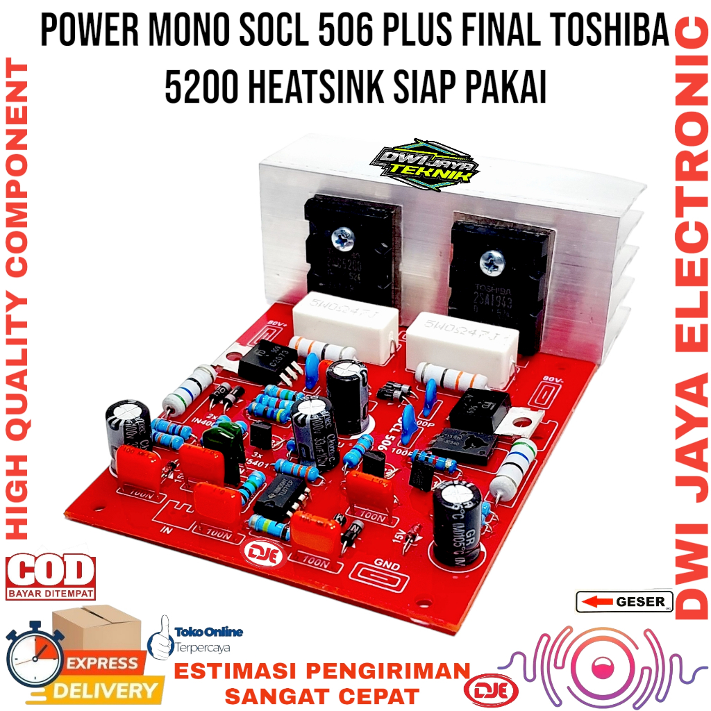 Jual Power SOCL 506 Mono Final Toshiba 5200 Heatsing | Shopee Indonesia