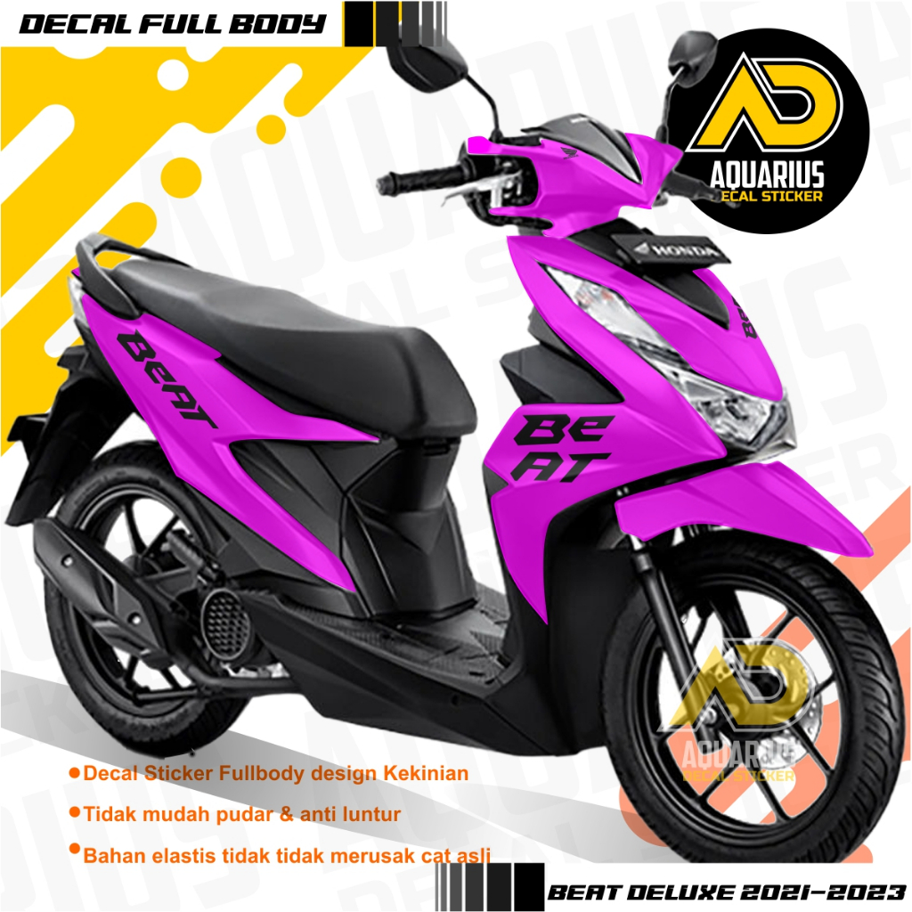 Jual Decal Fullbody Beat Deluxe Sticker Variasi Honda Beat Deluxe Full Body Motif