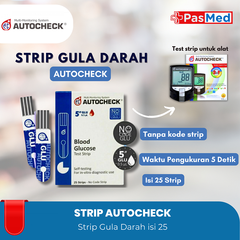 Jual Strip Autocheck Gula Darah Stick Gula Darah Glukosa Autocheck