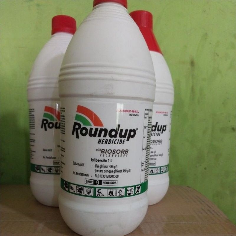 Jual Herbisida Roundup 1 liter / Herbi / Teki - tekian / Rumput / Obat ...