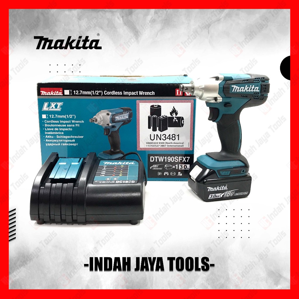 Jual Makita Dtw Sfx Cordless Impact Wrench Mesin Buka Baut Baterai Shopee Indonesia