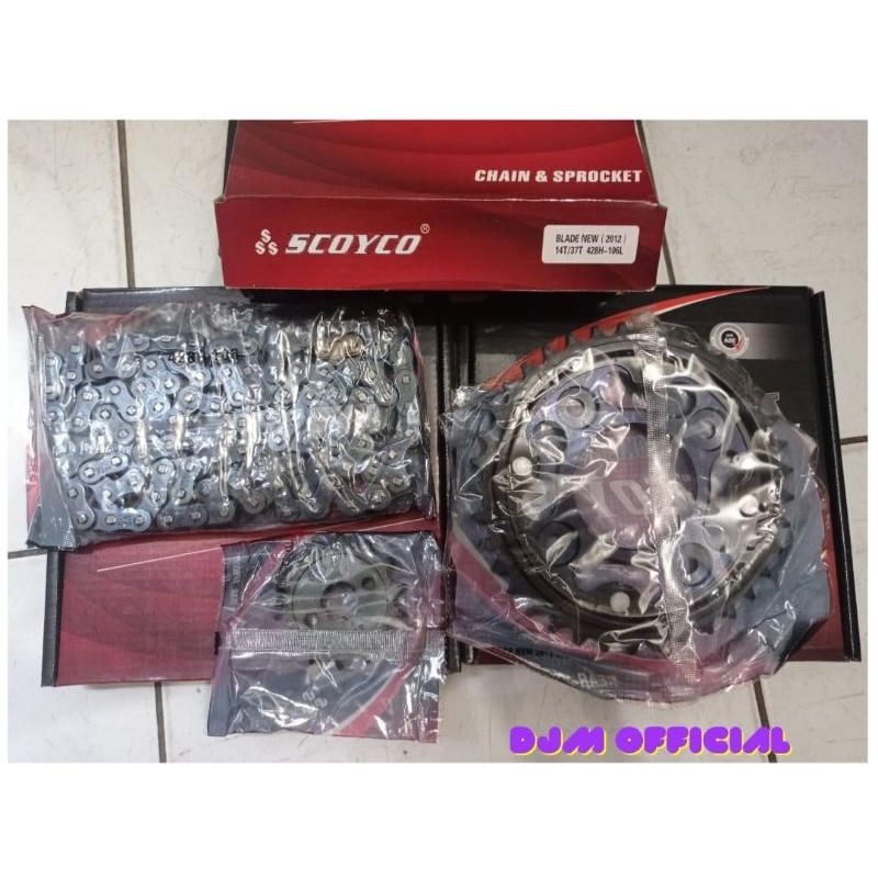 Jual PAKET GEAR SET HONDA BLADE NEW 2012,REVO 110 (SCOYCO) Shopee
