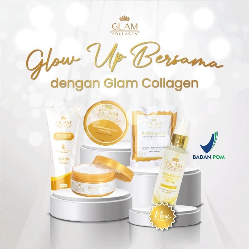 Jual Glam Collagen Paket 2 (body srub & body cream/bleaching) Shopee
