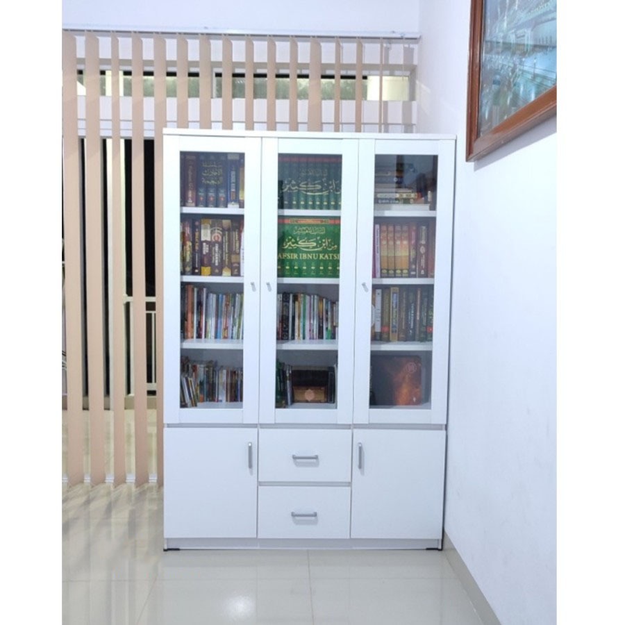 Jual Lemari Hias Lemari Buku Lemari Pajangan Rak Buku Besar | Shopee ...