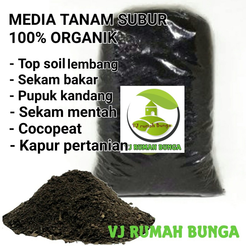 1.5Liter-Media Tanam Subur Siap Pakai Media Tanah Humus Subur