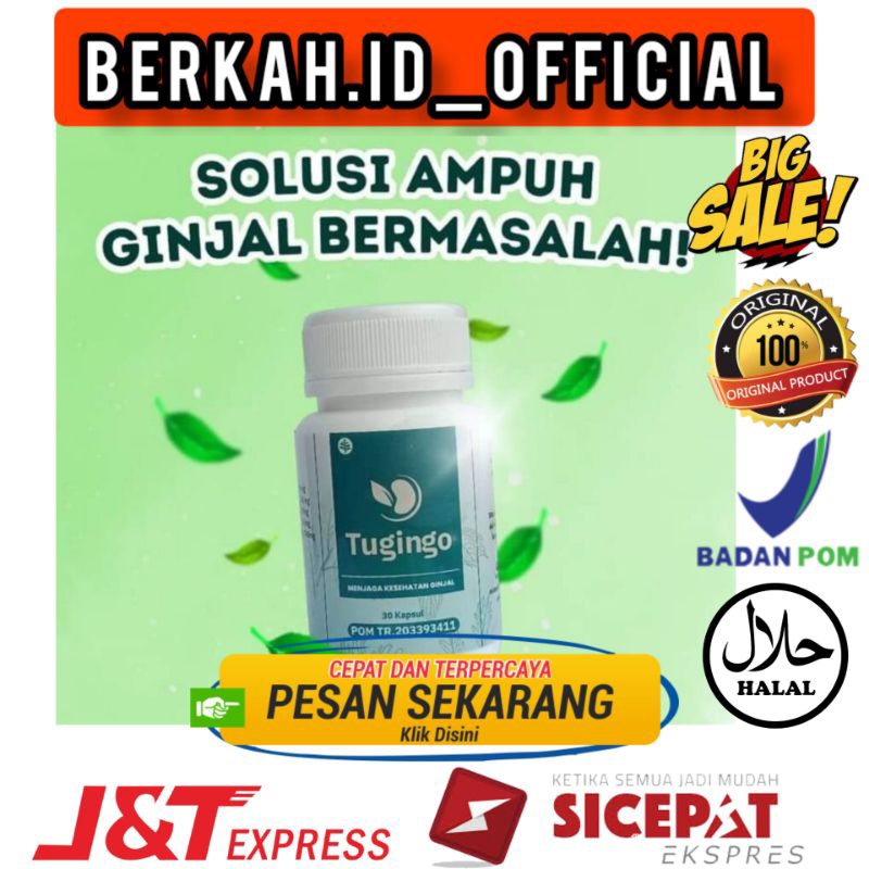 Jual TUGINGO 30 Kapsul Original Obat Batu Ginjal Paling Ampuh