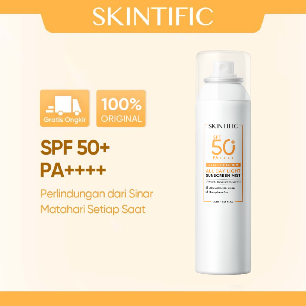 Jual Skintific All Day Light Sunscreen Mist Spf 50 Pa 50ml 120ml Shopee Indonesia 6249