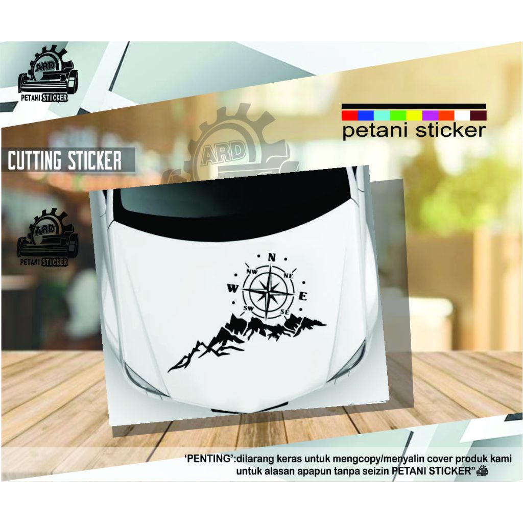 Jual STIKER STIKER MOBIL KAP BODY PINTU BELAKANG UNIVERSAL MOBIL KOMPAS ...