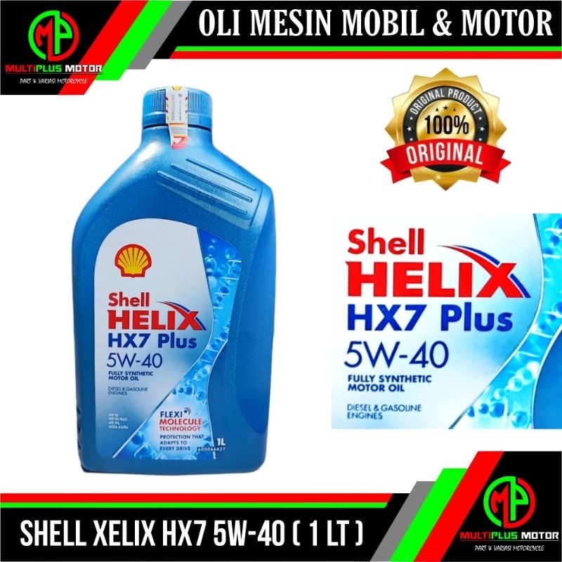 Jual Oli Mesin Mobil Shell Helix Hx Plus W L Original Shopee Indonesia