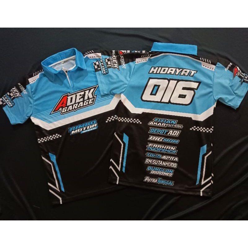 Jual JERSEY RACING CUSTOM NAMA NOMOR SPONSOR JERSEY ADEK GARAGE FULL ...