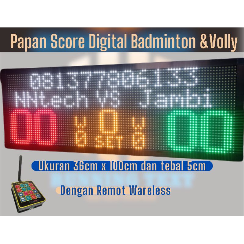 Jual Papan Score Digital/Score Board Gigital Volleyball/Badminton ...