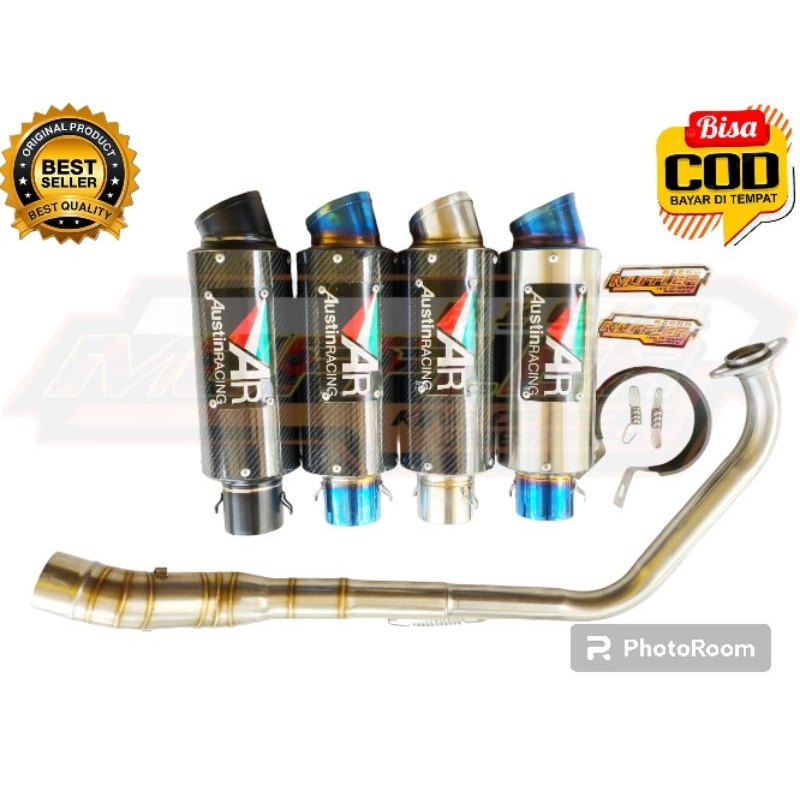 Jual Knalpot Racing AR Austin Fullsett R15 MT15 Vixion CBR150 SatriaF ...