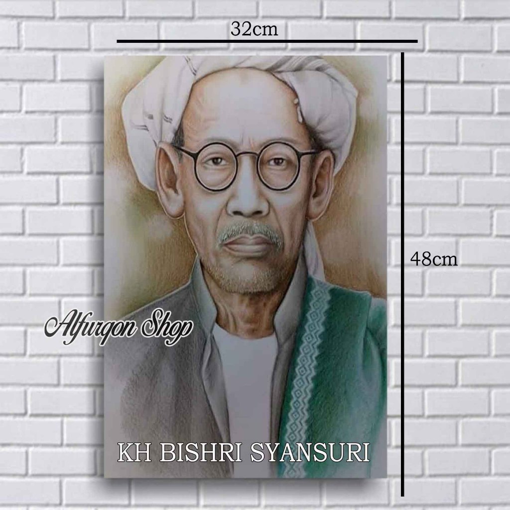 Jual Poster Kh Bisri Syansuri Nahdlatul Ulama Poster Ulama Indonesia Poster Pendiri Nu Shopee 