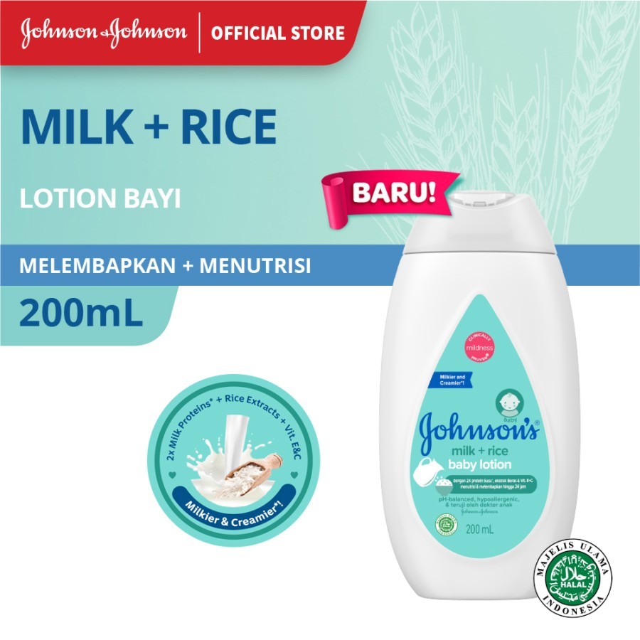Jual Johnson Baby Milk Bath +Rice btl 200ml | Shopee Indonesia