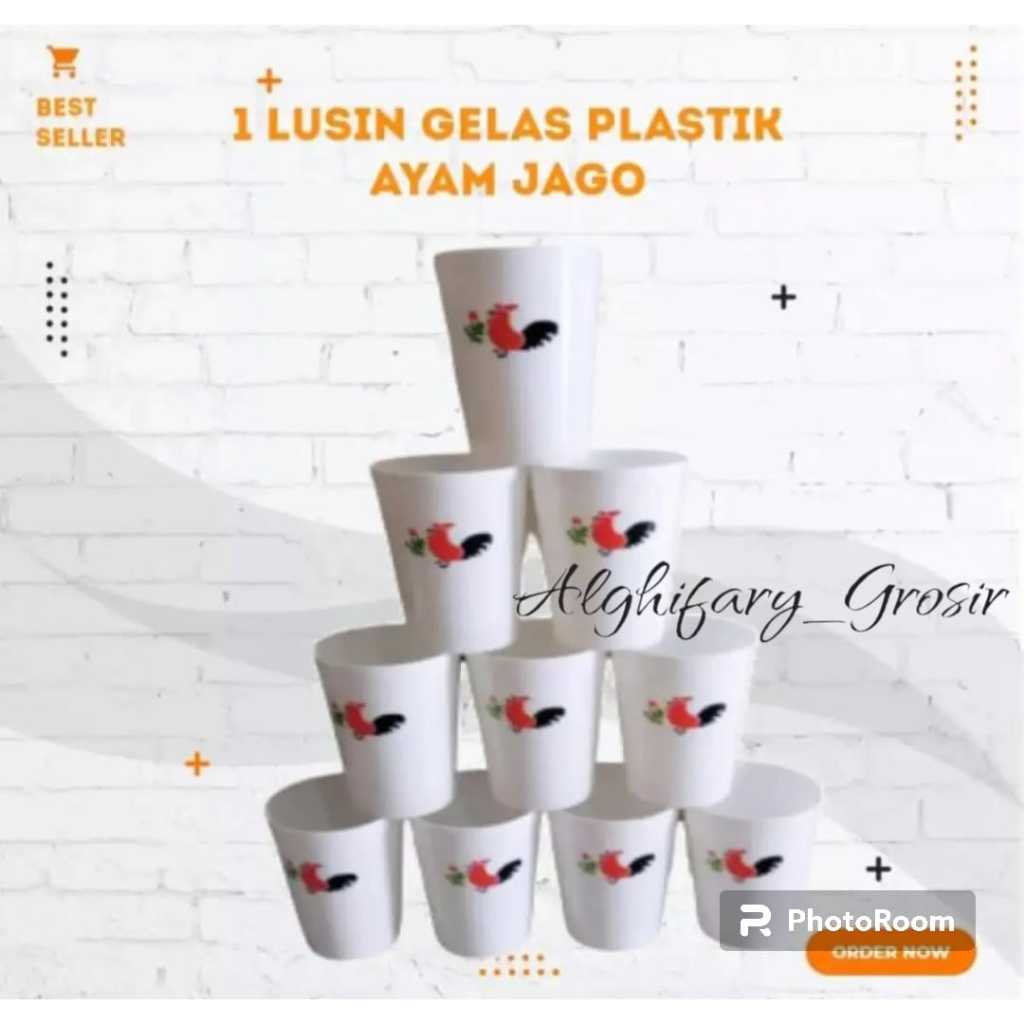 Jual Hot Item Gelas Plastik Sticker Ayam Jagogelas Plastik Murah Shopee Indonesia 3692