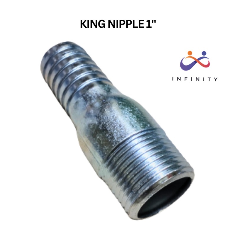 Jual King Nipple 1 Inch Nepel Selang Galvanis Sambungan Pipa Npt 1 ...
