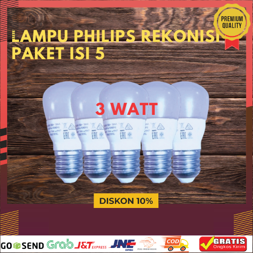 Jual Paket Isi 5 Lampu Led Philips Rekondisi Isi 5 3w 4w 220 240