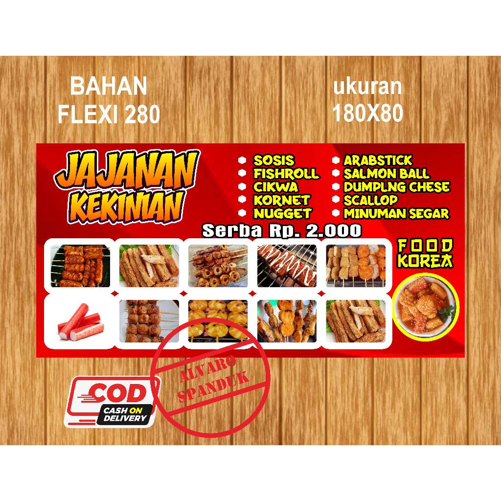 Jual Cetak spanduk Ukuran Costum / request cetak spanduk free desain ...