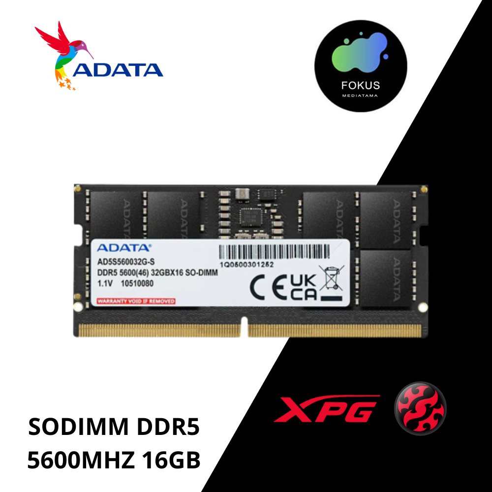 Jual ADATA RAM DDR5 5600MHz 16GB SODIMM Memory Laptop | Shopee Indonesia