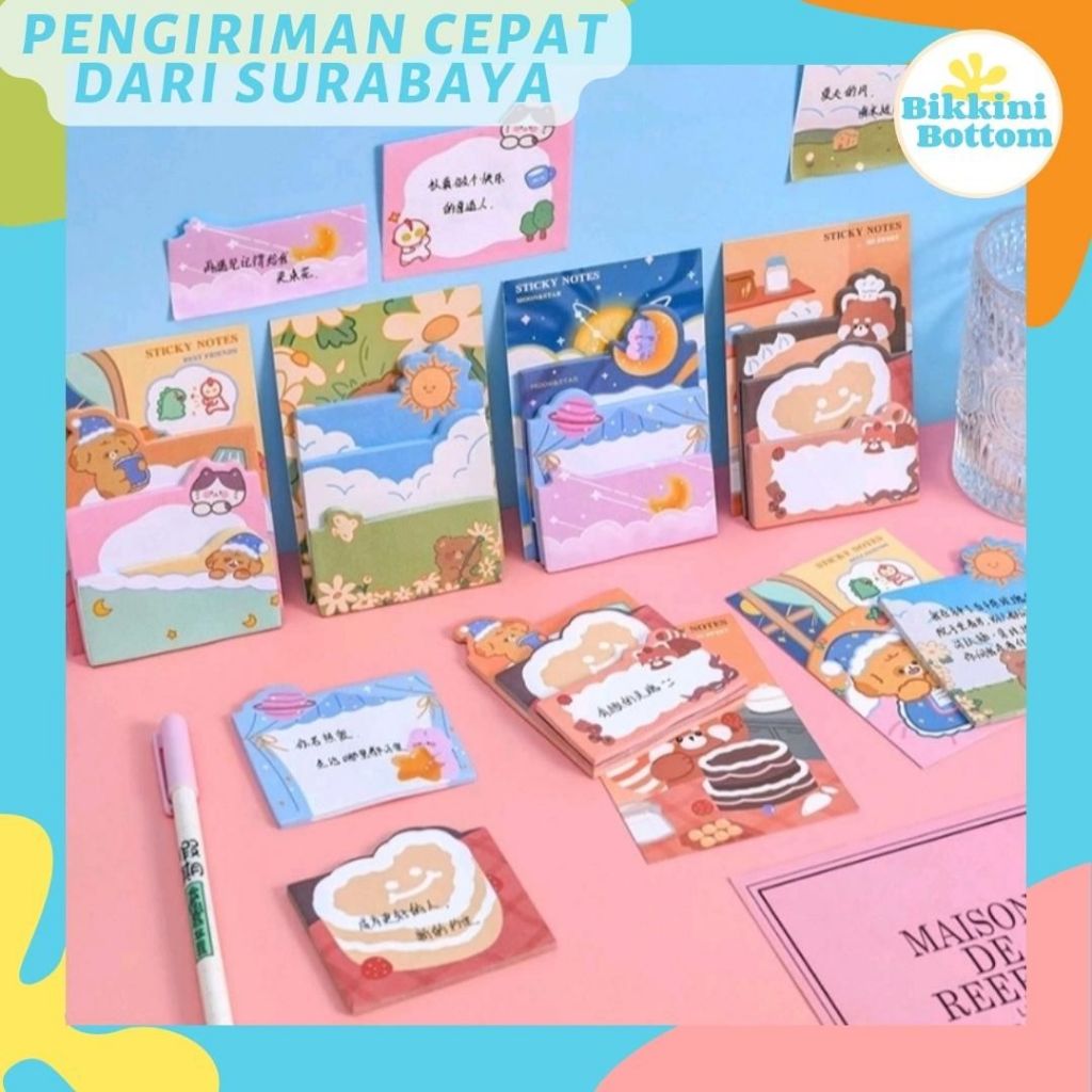 Jual Notepad Set Notebook Sticky Notes NP17 | Shopee Indonesia