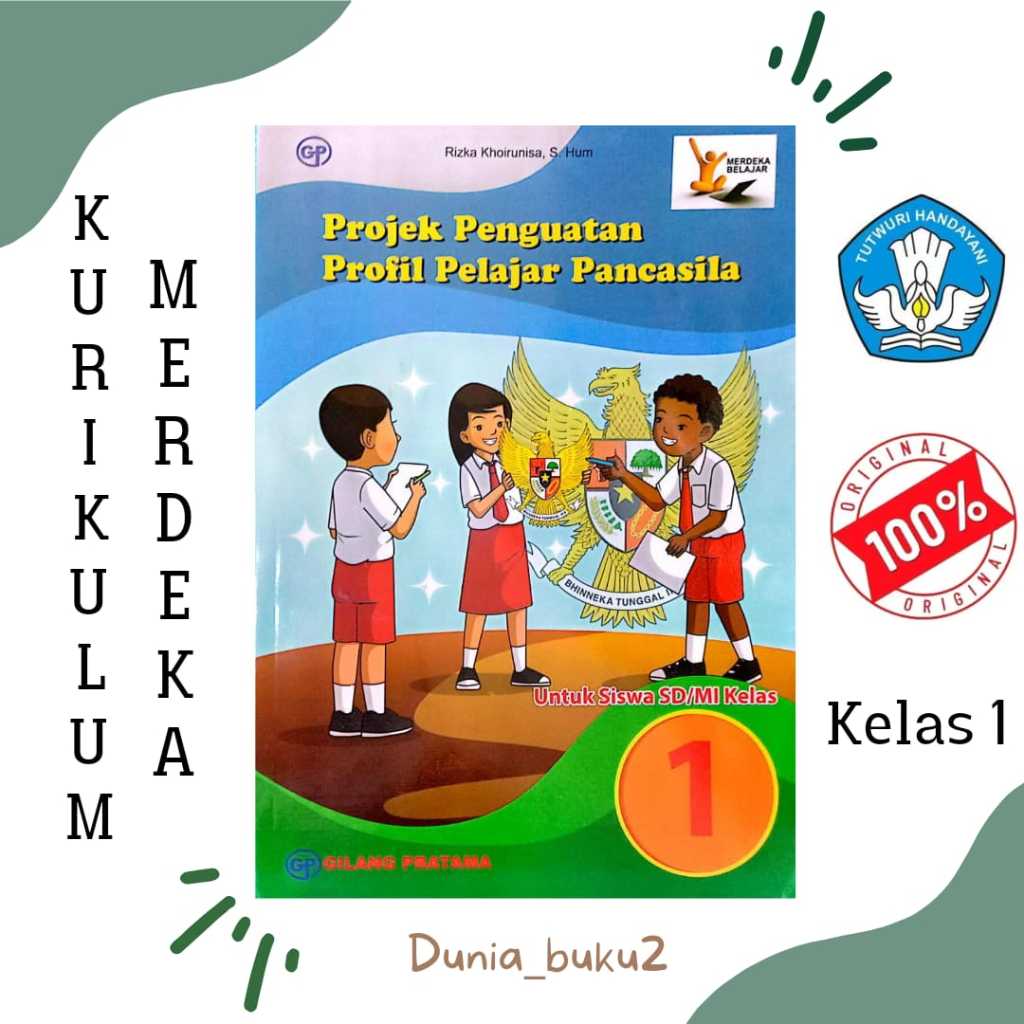 Jual Buku Siswa Projek Penguatan Profil Pelajar Pancasila P5 Kurikulum Merdeka Kelas 1 Sd 0856