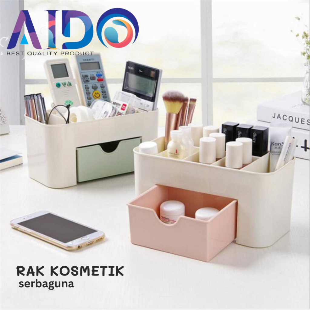 Jual RAK KOSMETIK LACI PLASTIK/RAK MAKE UP PLASTIK Rak Kosmetik Plastik