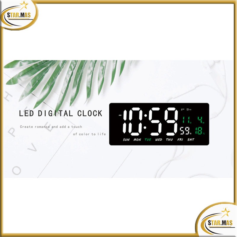 Jual Jam Digital LED Besar Tampilan Jelas Dinding Meja & Kalender ...