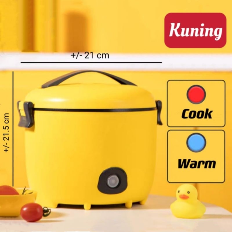 Jual Rice Cooker Mini 1.6L Penanak Nasi / Magic Com Portable⭐ Mrlion ⭐