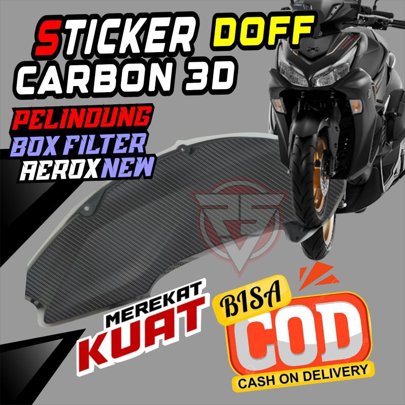 Jual STICKER CARBON 3D/PELINDUNG BOX FILTER AEROX NEW TERBARU | Shopee ...