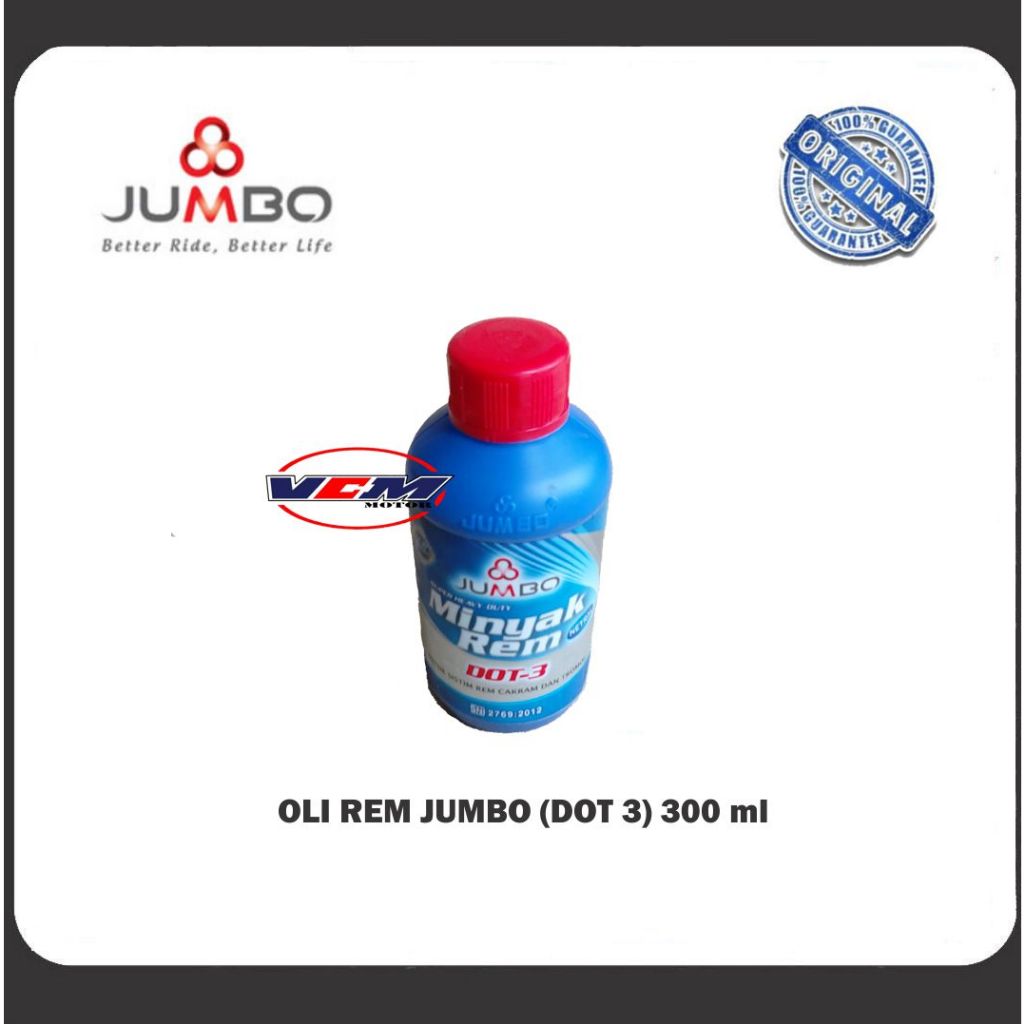 Jual Oli Rem Minyak Rem Jumbo Dot 3 Brake Fluid 300ml Shopee Indonesia 9845