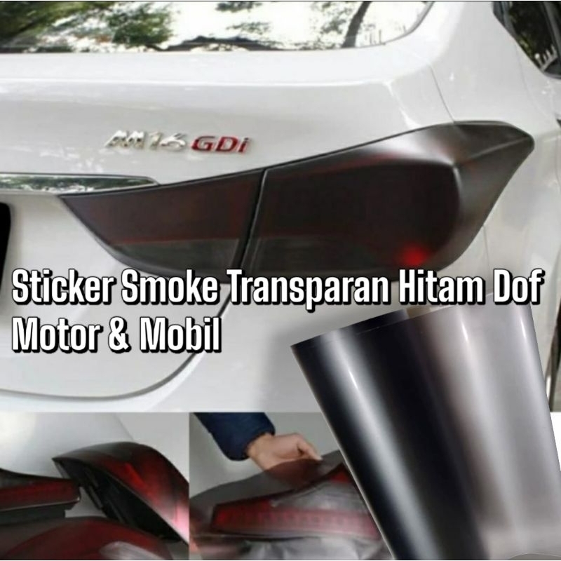 Jual Stiker Sticker Skotlet Lampu Transparan Motor & Mobil Hitam dof ...