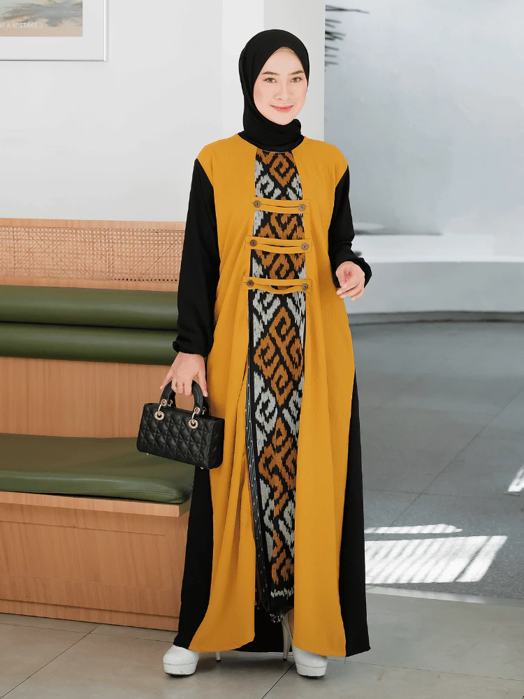 Gamis Amara Elegance ShirinZein Tampilan Depan