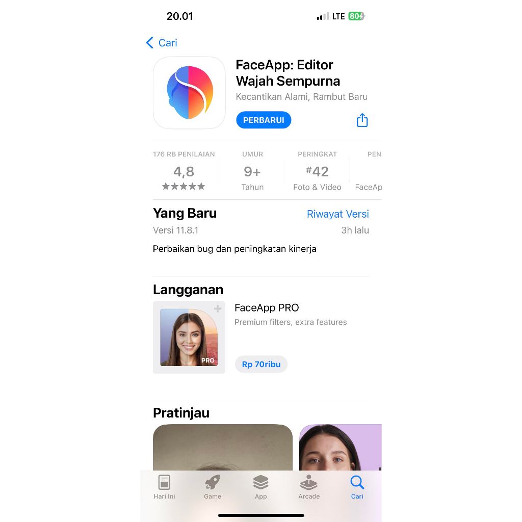 Jual FACEAPP FACE APP FULLPACK FACEAPP IOS FACEAPP IPHONE
