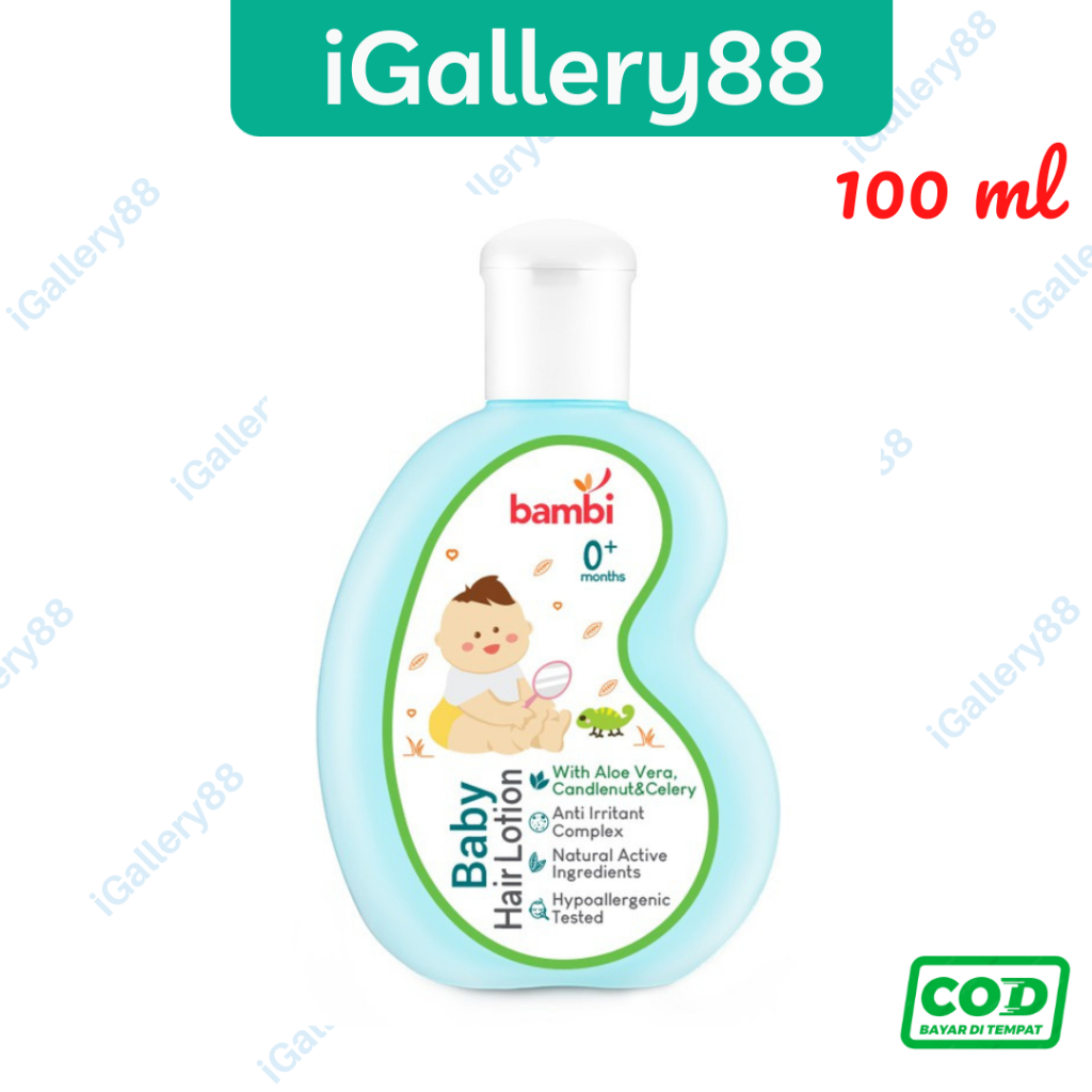 Jual Bambi Baby Hair Lotion With Aloe Vera, Candlenut & Celery ...