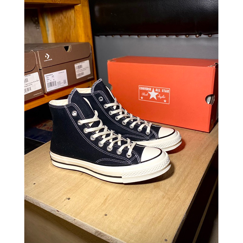 Size 40 41. Converse Allstar 70s hi high black white original official store