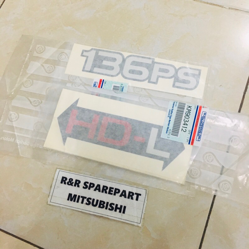 Jual Sticker 136PS HD-L / Tulisan 136PS HDL Label 136ps hdl KM902111 ...