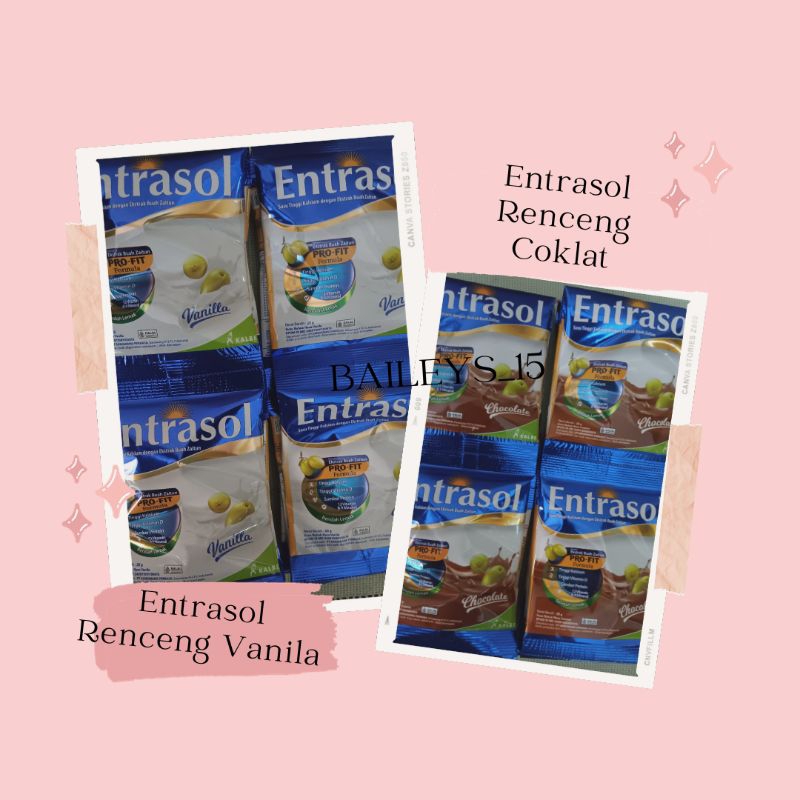 Jual Entrasol Sachet Vanila, Coklat - Per 10 Sachet | Shopee Indonesia