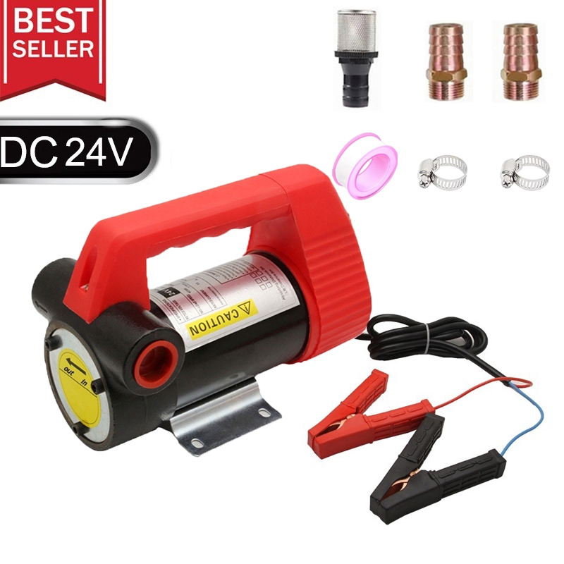 Umfüllpumpe Benzin Elektrisch 24V 70L/min Diesel Oil Fuel Transfer Pump - Heavy Duty & Large Hohe Durchflussmenge Transferpumpe