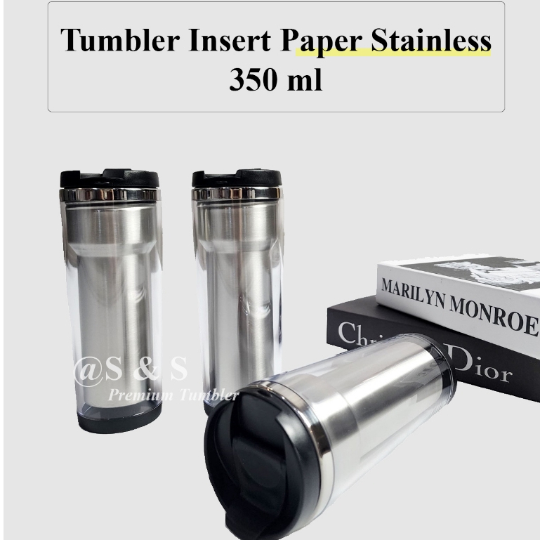 Jual (TM-005)Tumbler Premium Stainless Steel Insert Paper 350ml/Car Mug ...