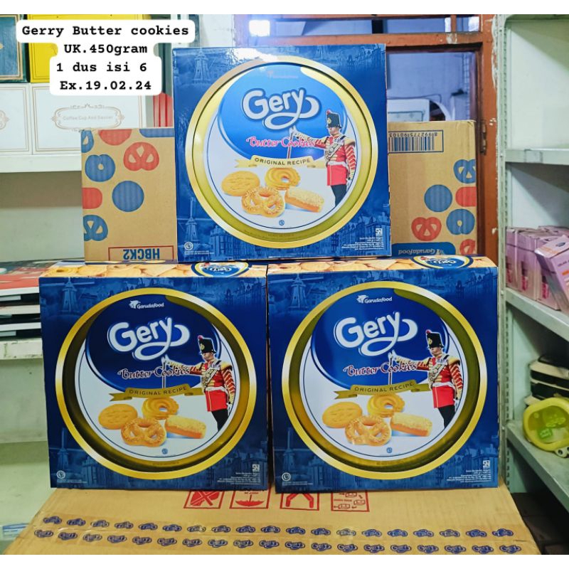 Jual Biskuit Gery Butter Cookies 450Gr Shopee Indonesia