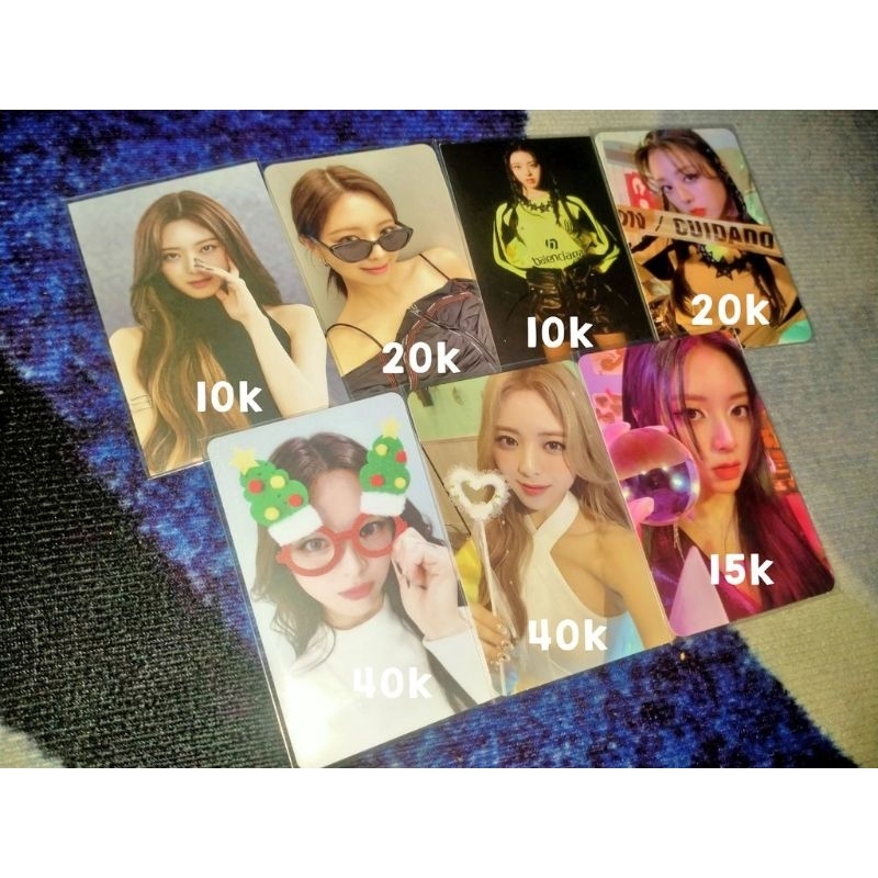 Jual Wts Pc Photocard Official Itzy Yuna Cheshire Mafia Glassball Specs ...