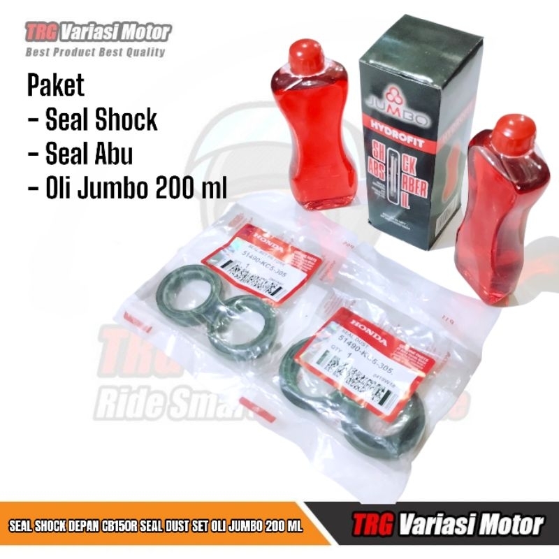 Jual Seal Shock Depan Cb150R Seal Abu Tiger GL Pro Max Megapro Cb150R Satu Set KC5 Set Oli