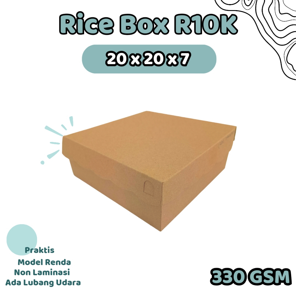 Jual Dus Kotak Nasi Catering Renda R K Non Laminasi Dus Catering Box Catering Dus Nasi