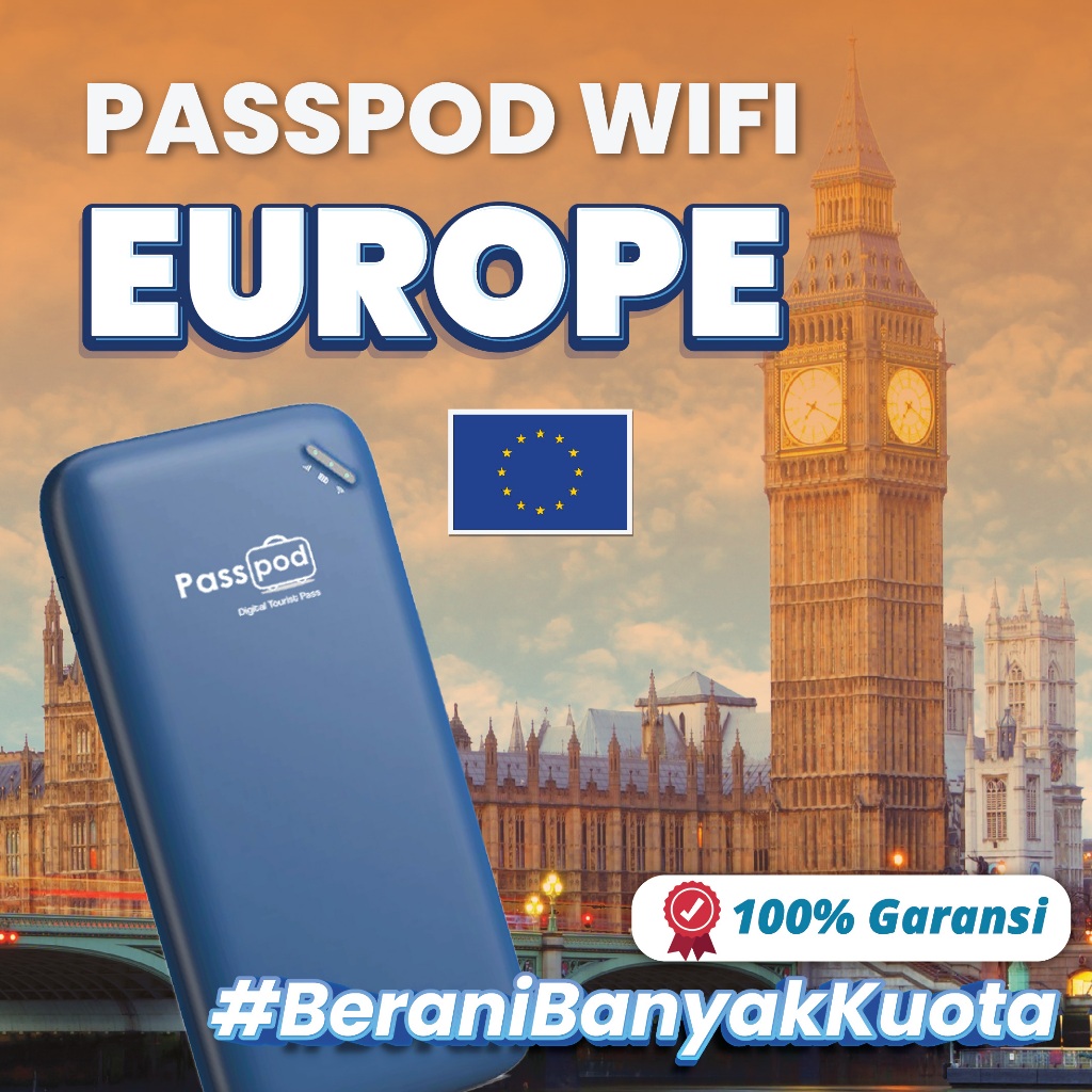 Jual Passpod Data Travel Modem WiFi Eropa UNLIMITED Europe Shopee