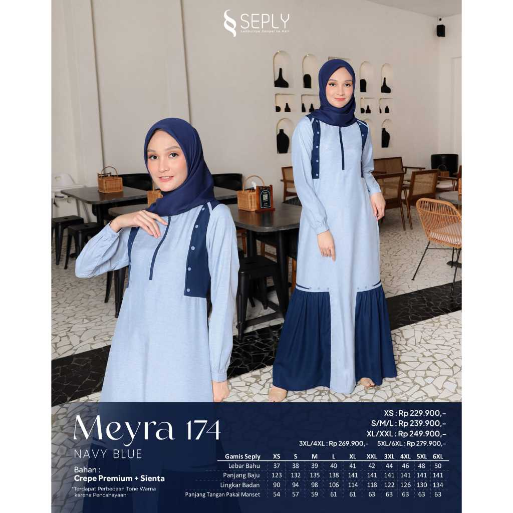 Jual DRESS ONLY SEPLY ORIGINAL MEYRA 174 LILAC ROSE MEYRA 174 NAVY BLUE ...