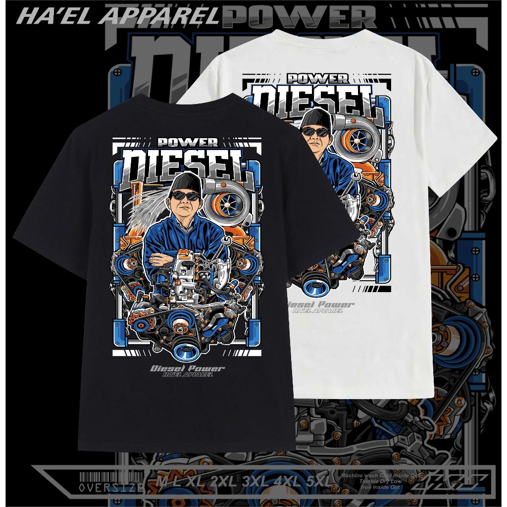 Jual KAOS " DIESEL POWER Original Ha'el " Engine power " BAJU DIESEL