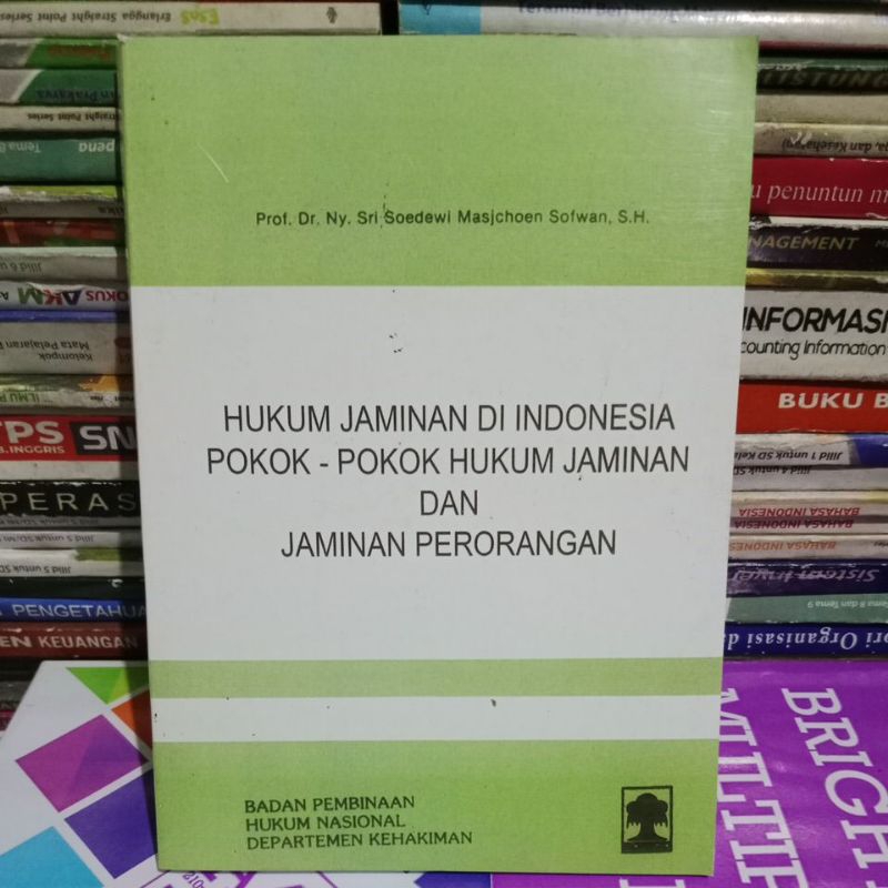 Jual Hukum Jaminan Di Indonesia Pokok Pokok Hukum Jaminan Jaminan